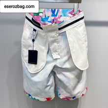 Load image into Gallery viewer, Multicolor Watercolor Skater Shorts
