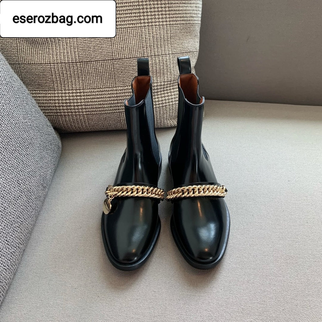 Chain Detail Chelsea Boots