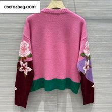 Load image into Gallery viewer, Embroidered Cashmere Wool Sweater
